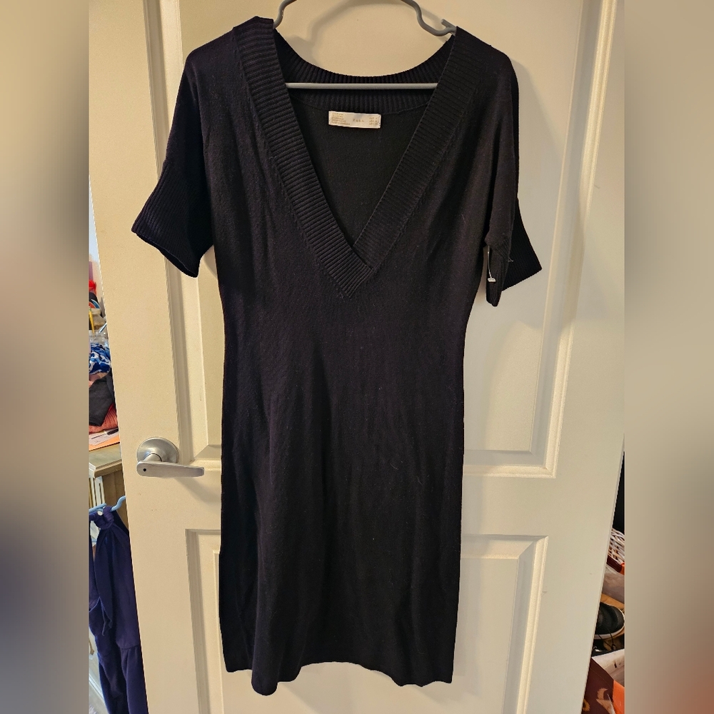 Zara Midi Sweater Dress Size Medium
